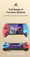 Console de jeu portable Q21, 500 jeux intégrés, écran couleur 3,0 pouces sans écran tactile, résolution 1024x600, batterie 1200 mAh, design rétro arcade