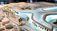 Modèles architecturaux et immobiliers modernes de haute qualité personnalisés en usine, conception de villas, éclairage LED, processus écologique, affichage