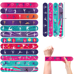 Bracelets claquant promotionnels en PVC écologique, imprimés numériquement, élastiques, thème gymnastique, cadeaux de fête, anniversaire d'enfants - Product Image 6