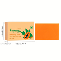 Savon Végétal Éclaircissant à l'Extrait de Papaye Naturel, Fait Main, Marque Blanche avec Emballage Personnalisé