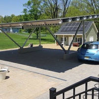 Système de montage de carpot de panneau solaire en aluminium conçu sur mesure Système de carpot solaire PV Brackect avec installation facile