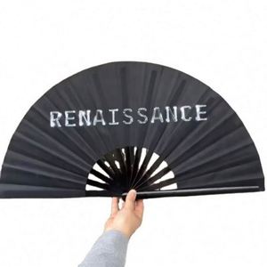 พัดไม้ไผ่เพ้นท์ลายตามสั่ง พัดโปรโมชั่นแบบพกพา - Product Image 2