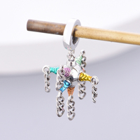 Breloques Pan Charms en argent, perles Piñata couleur Mexique, compatibles avec bracelet original, bijoux de Noël traditionnels Berluque