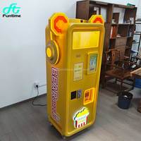 Distributeur automatique de pop-corn au design oreilles d'ours mignonnes, machine distributrice intelligente de snacks à faire soi-même pour centre commercial
