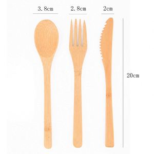 ชุดช้อนส้อมไม้ไผ่แบบพกพา ชุดอาหารสำหรับเดินทาง ตะเกียบ ช้อน หลอดดูดน้ำ ถุงผ้า ชุดช้อนส้อมหกชิ้น พร้อมโลโก้สั่งทำ - Product Image 6