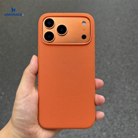 Coque arrière officielle premium antichoc FineWoven pour iPhone 15 16 17 Pro, étui de téléphone magnétique en cuir de designer pour iPhone 18 Pro