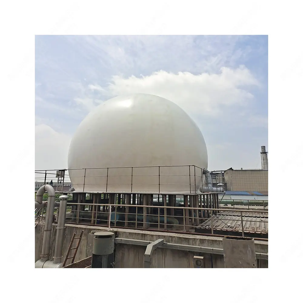 Газовый держатель, двойная мембрана, 1000 кубический метр, оборудование для биогаза, лабораторный анаэробный реактор с баком для биогаза