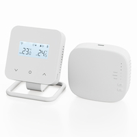 Termostato Inalámbrico RF Beok BOT-R15X con Pantalla LCD, Controlador de Temperatura Programable para Sistema de Calefacción por Suelo Radiante