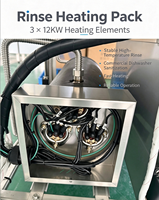 Lave-vaisselle commercial à convoyeur électrique haute vitesse certifié CE en acier inoxydable 304 testé 71C pour hôtels et restaurants