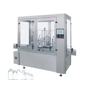 Automatic Liquid Bottle Filler High Speed / Facial Toner Vial Liquid Production Line Filling Capping Machine