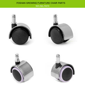 Fabrication <span class=keywords><strong>de</strong></span> <span class=keywords><strong>roulettes</strong></span> dorées <span class=keywords><strong>pour</strong></span> meubles 50MM PU Heavy Duty Thread Pin <span class=keywords><strong>sans</strong></span> <span class=keywords><strong>frein</strong></span> - Product Image 4