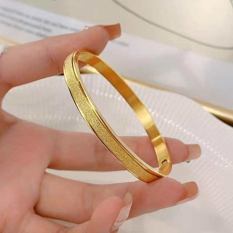 Z4827 ring frosted bracelet bracelet gold