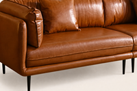 Meubles sur mesure, usine de Foshan, style américain classique, canapé modulaire en cuir de luxe, ensemble de canapés pour la maison, la villa, l'appartement, la salle de séjour