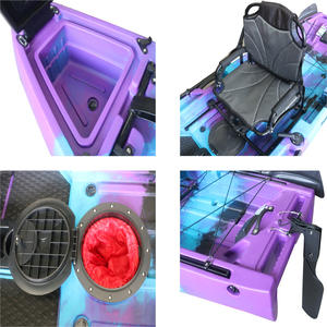 Kayak à pédales à hélice <span class=keywords><strong>de</strong></span> pêche <span class=keywords><strong>de</strong></span> 10,5 pieds, à monter soi-même, pour une personne, canoë, bateau <span class=keywords><strong>de</strong></span> mer, tourisme, kayak en HDPE avec moteur électrique <span class=keywords><strong>de</strong></span> pêche à la traîne - Product Image 3