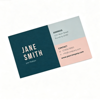Cartes de visite personnalisées de haute qualité, impression premium sur papier d'art/carton/carton duplex pour une image de marque de luxe et la promotion d'événements