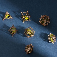 Udixi Polyhedral D & d Logo personnalisé Rpg Donjons et dragons Jeu de dés en métal creux