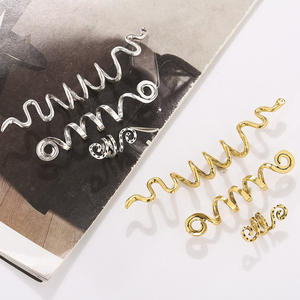 Viking-<span class=keywords><strong>abalorios</strong></span> en espiral para trenzas de <span class=keywords><strong>pelo</strong></span>, joyería Vintage para mujer y niña, horquilla, Clips para el cabello, accesorios - Product Image 2
