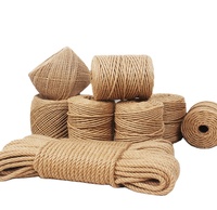 Corde en chanvre de couleur naturelle, corde épais de 3mm, bricolage à la main, tricot de ficelle, lin, rustique, artisanat