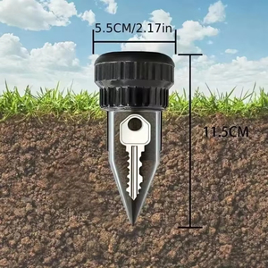 Coffre-fort pour clés de jardin réaliste en forme d'arrosage, pour dissimuler les clés en extérieur dans le jardin ou la cour - Product Image 6