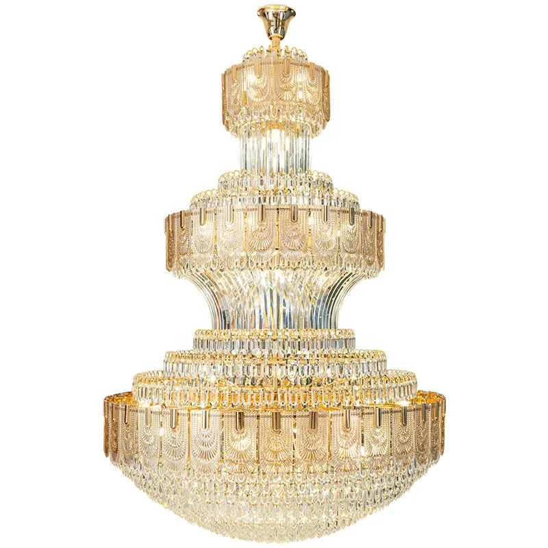 Best selling Living room household dining room entrance light modern staircase duplex building hall crystal Chandelier