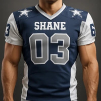 Camiseta de Fútbol Americano – Poliéster Sublimado – Partidos de Fútbol Americano
