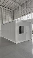 Conteneur préfabriqué en acier léger pour entrée de garage personnalisée, petites maisons, chambre, salle de bain, bureau moderne étanche, centre commercial