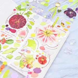 Scrapbook decorativo fatto da te nastro adesivo personalizzato washi fiori per ragazze