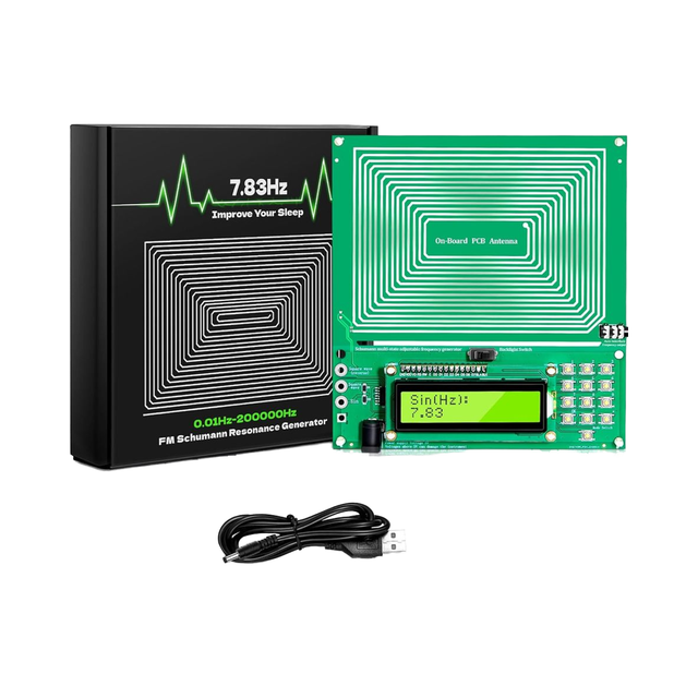 USB Adjustable Schumann Resonance Generator 0.01Hz-20kHz 7.83Hz Rife Machine Sleep Aid Electronics Plastic Material Consumers