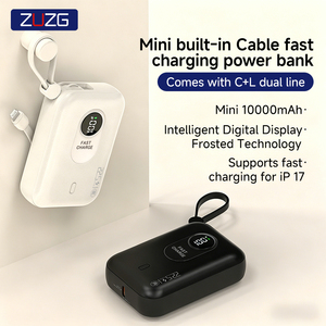 ZUZG พาวเวอร์แบงค์แบบพกพา ขนาดเล็ก รองรับการชาร์จเร็ว PD20W ความจุ 10000mAh พร้อมหน้าจอ LED สำหรับใช้งานกลางแจ้ง  รองรับการใช้งานกับโทรศัพท์มือถือ  รับทำโลโก้ตามสั่ง - Product Image 2