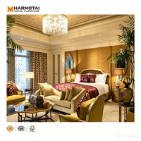 Ensemble de literie d'hôtel de luxe européen et oriental de style Langham & Waldorf, nouveau classique |   Meubles sur mesure avec canapé, chaises et table basse