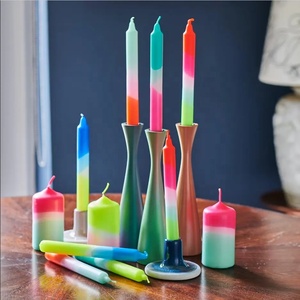 Wholesale 4 Inch <strong>Tapered</strong> Chime Spell <strong>Candles</strong> Pure Paraffin Wax with Soy Wax for Christmas Easter Bar Holidays Cheap Price - Product Image 4