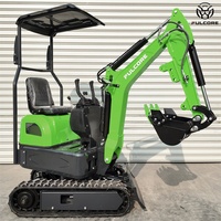 Mini-excavatrice sur chenilles Fulcore certifiée CE, machine complète personnalisable, exportation mondiale, mini-excavatrice d'ingénierie