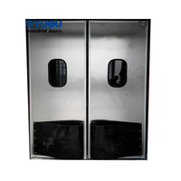 Porte pivotante industrielle de circulation de cuisine commerciale d'acier inoxydable d'arrêt de fermeture automatique