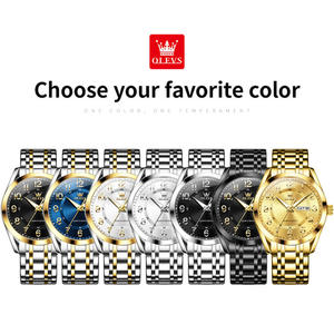 3666 Wholesale Design Brand Oem Custom logo Business <b>Watch</b> <b>Arabic</b> Numerals Stainless Steel Man Quartz Wristwatch - Product Image 6