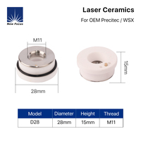Nouvelle bague céramique laser OEM de haute qualité D28/D32 1064nm 0-20KW pour têtes de découpe laser à fibre /Precitec/WSX Longue portée