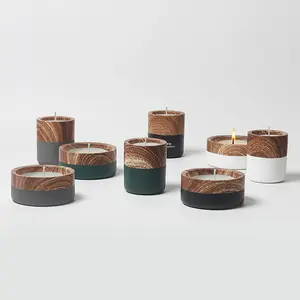 Stampa a trasferimento d'acqua barattoli di candela di nuovo Design candele di lusso e candele profumate per la casa