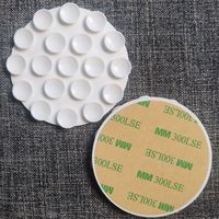 Support adhésif rond en silicone 19Cup pour téléphone portable, fixation mains libres, ventouse, support, tapis, cadeau