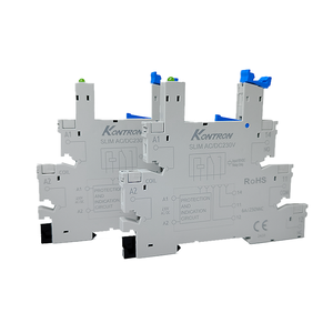 PLC Slim rơle điện từ ổ cắm công suất cao Epoxy bảo vệ 6.2mm Độ dày Din-Rail 6A đánh giá AC230V Vít gắn - Product Image 2