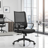 Chaise de bureau en maille de direction moderne à bas prix avec support lombaire réglable chaise d'ordinateur ergonomique pivotante à gaz