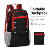 Sac à dos léger pliable imperméable pour le sport de plein air MKW2086, sac de randonnée et de camping en nylon, sac de voyage pour homme et femme