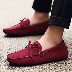 Mocasines de gamuza para hombre estilo 2024 con cordones, zapatos para conducir, para venta al por mayor de calzado masculino. - Product Image 3