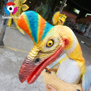 Artículo de espectáculo de Parque jurásico, marioneta de mano de dinosaurio realista para adulto - Product Image 5