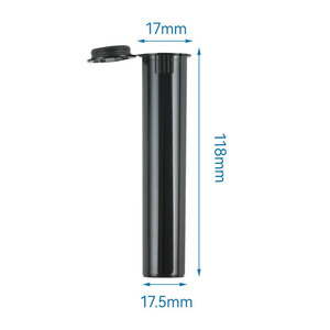 Tubo de Plástico con Tapa Abatible para Hierbas Secas, con Logotipo Personalizado, Resistente a Niños, Contenedor de Almacenamiento de Tabaco - Product Image 1