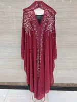 Robe musulmane Abaya de Ramadan à paillettes, Hijab, tenue de prière, Kaftan, vêtements islamiques pour femmes