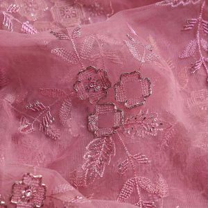 Custom Design Embroidered <b>Net</b> <b>Fabric</b> Manufacturer India Premium Mesh Tulle Lace <b>Fabric</b> Supplier for Bridal Fashion Export - Product Image 1