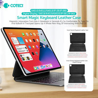 Étui clavier magnétique COTECi Trackpad pour tablette, étui clavier magique pour iPad 9e et 10e génération et iPad Pro 12.9