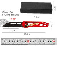 Couteau de survie pour le camping et la chasse, manche en alliage d'aluminium, couteau de poche utilitaire, couteau pliant tactique de haute qualité