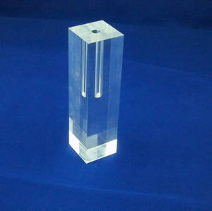 Vases à fleurs en <span class=keywords><strong>tube</strong></span> de table de mariage Art Déco en acrylique transparent personnalisé avec couvercle et base orange - Product Image 6