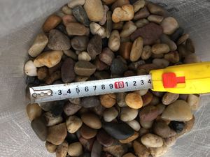 Paesaggio naturale comune alto lucido bianco bianco decorativo ciottolo fiume pietra di roccia per giardini - Product Image 3