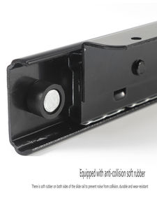 <span class=keywords><strong>Rail</strong></span> coulissant en aluminium noir à montage sous plan, léger, pour <span class=keywords><strong>baie</strong></span> vitrée, cuisine, salle à manger, chambre, salle de bain, vente chaude - Product Image 4